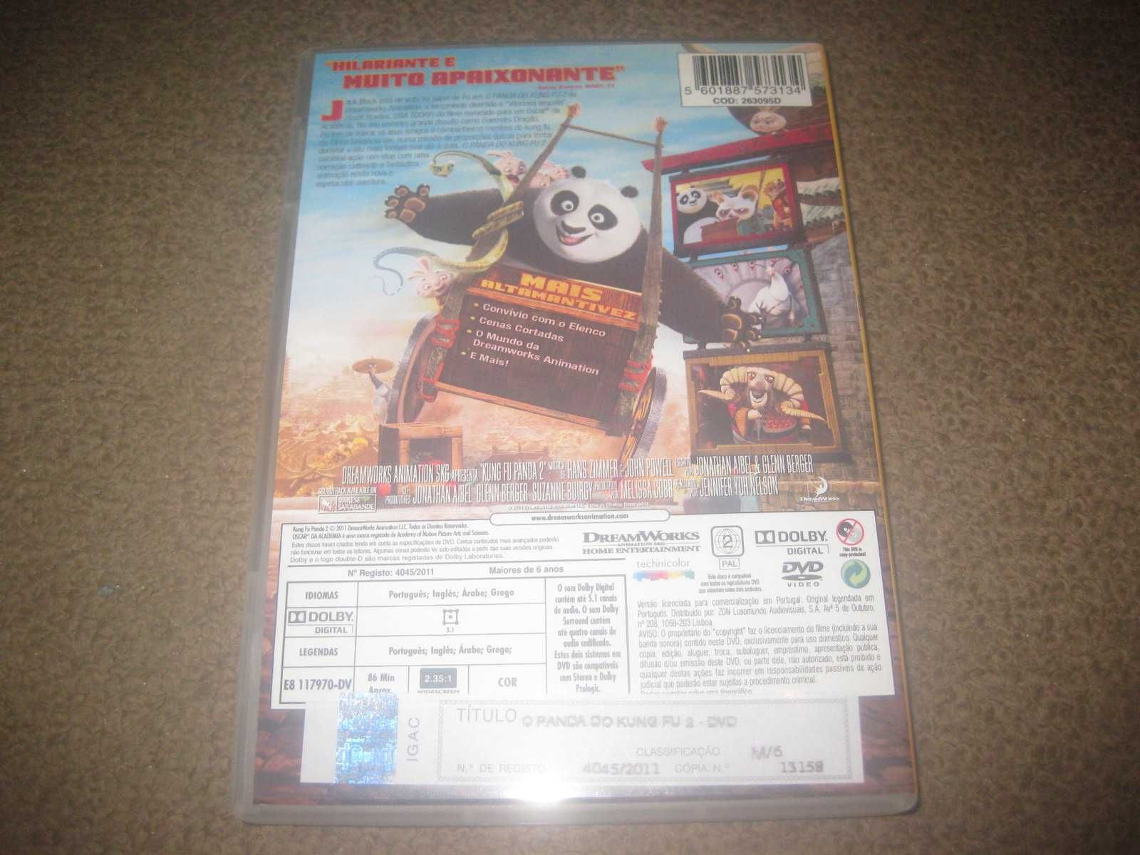 DVD "O Panda do Kung Fu 2"