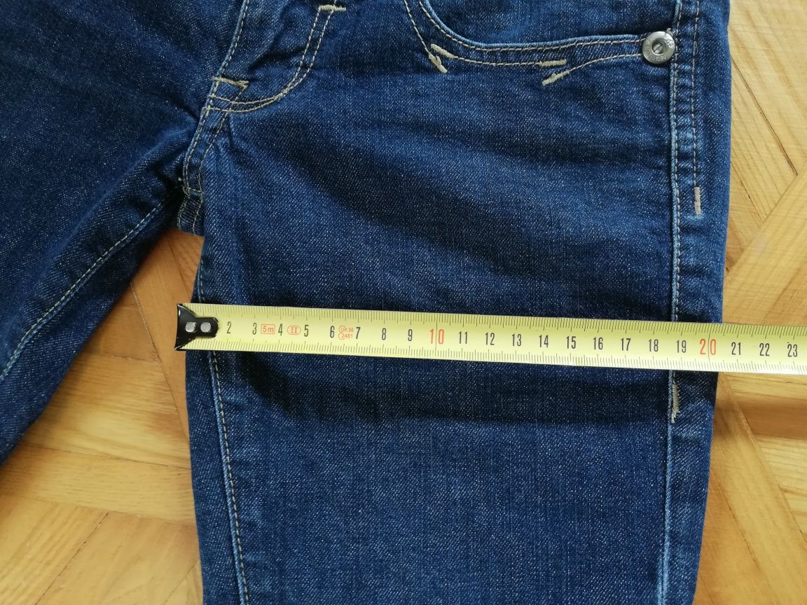 Spodnie dżinsowe rurki dziewczęce r EUR 32 długość całkowita 88 cm