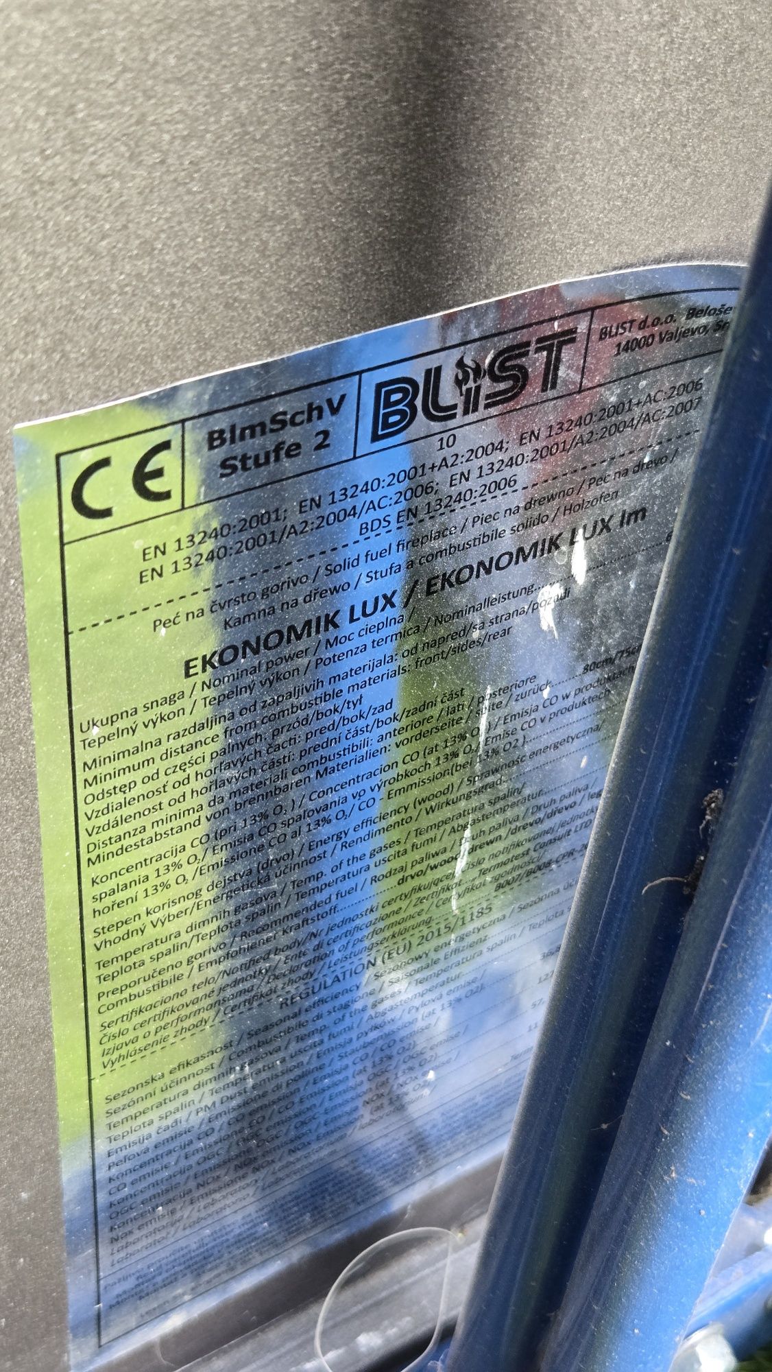 Piec żeliwny Blist
