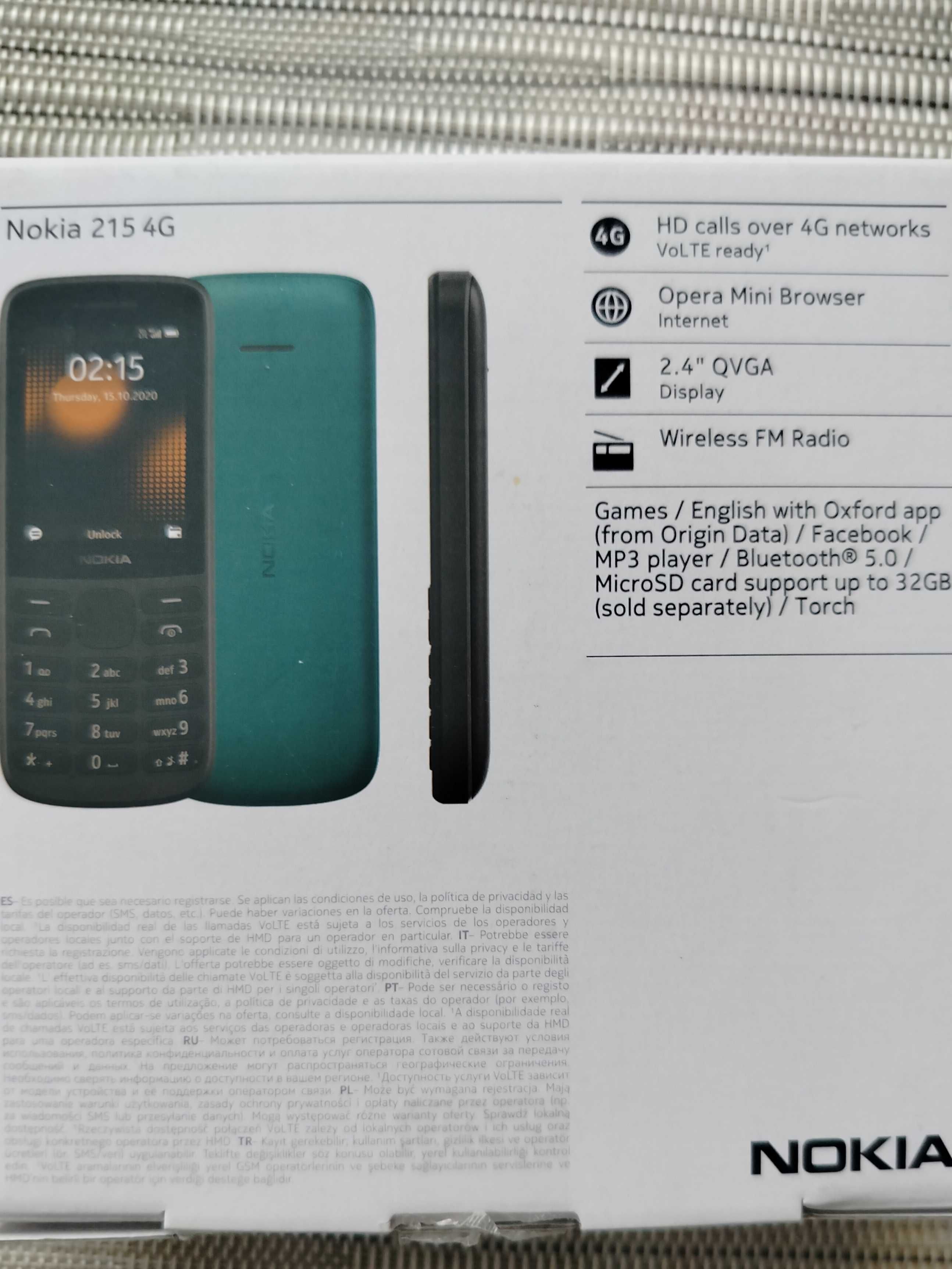 Nokia 215 4G Dual SIM - NOWY