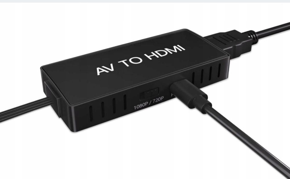 Konwerter RCA DO HDMI Adapter AV CINCH CVBS 1080
