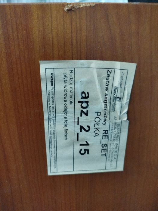 Półki wiszące 2x150cm