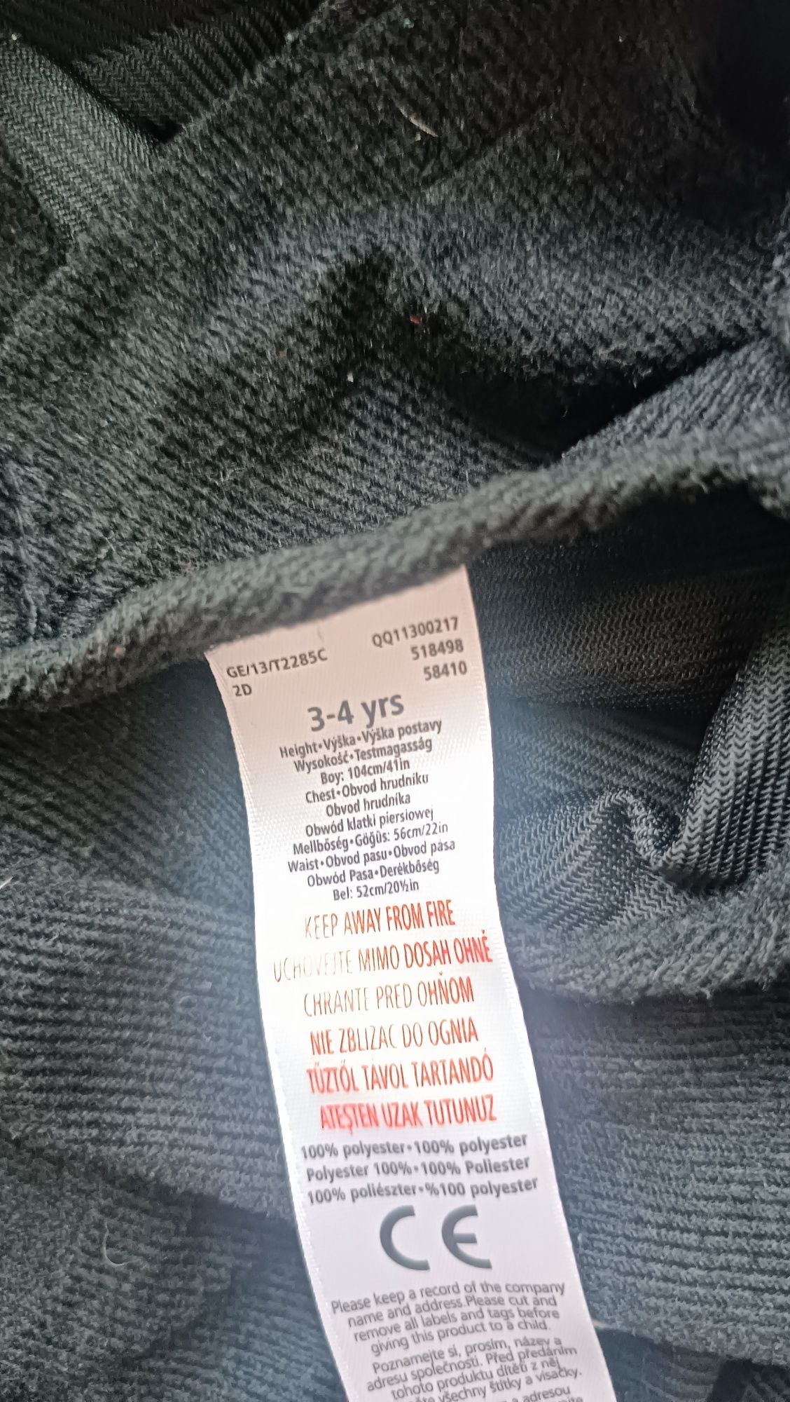 Strój pająka rozmiar 104