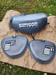 Simson S51 zbiornik paliwa bak boczki