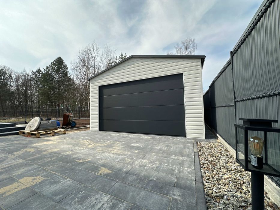 Solidny Garaż Blaszany 5x6m Brama segmentowa Transport montaż GRATIS!