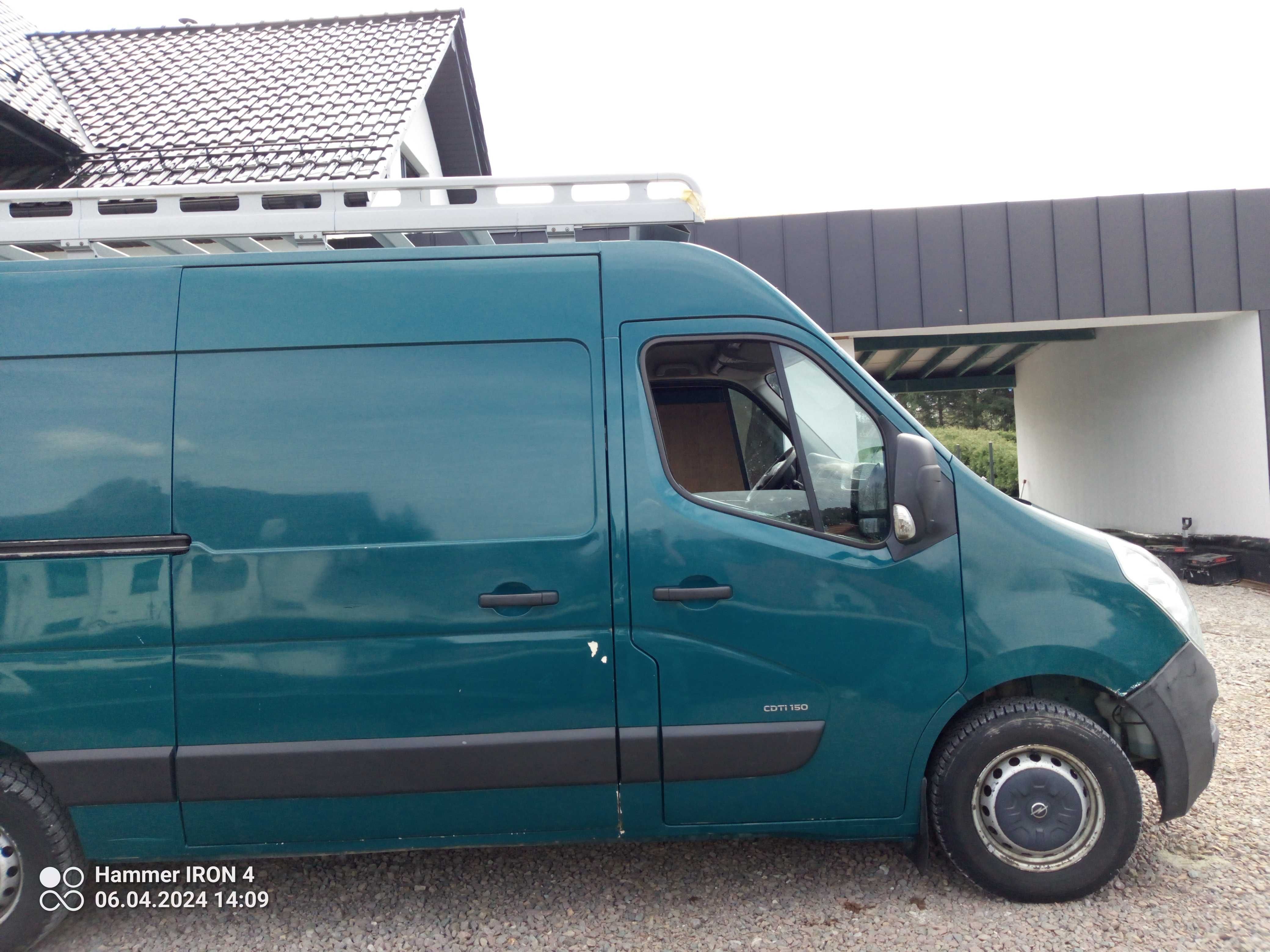 Sprzedam Opel Movano L2H2. Rocznik 2012. 2xdrzwi. 3osobowy