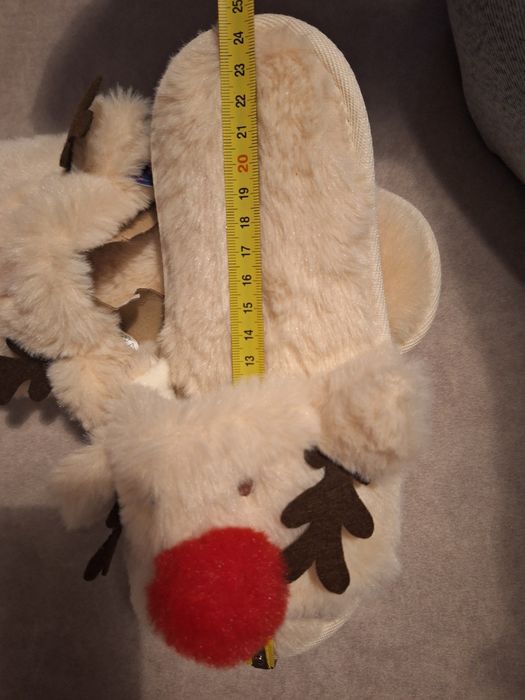 NOWE kapcie reniferki, świąteczne.