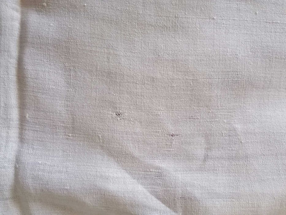 Lençol usado em linho caseiro