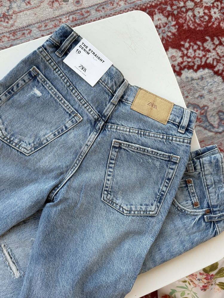 Zara джинси 134, zara летние рваные джинсы 8-9 лет