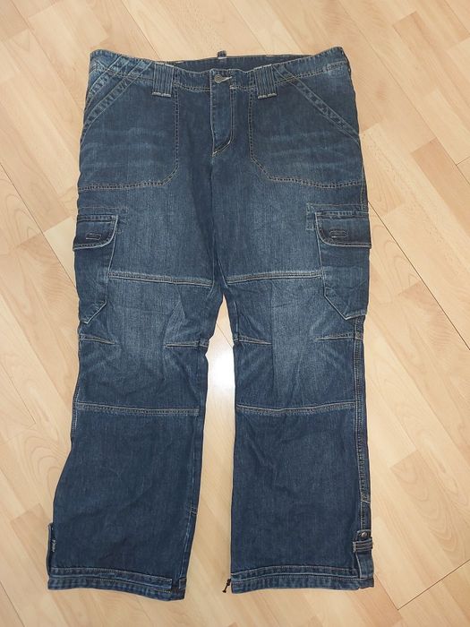 Spodnie motocyklowe męskie 4xl  L 32 jeansy solidne mocne Malyhd dzins