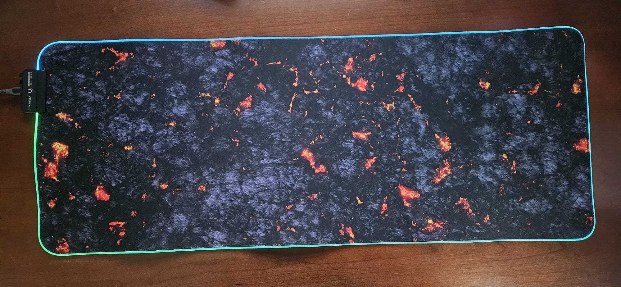 Tapete de secretária com RGB