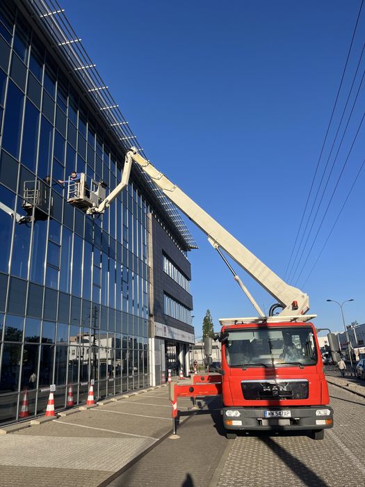 Podnosnik koszowy zwyzka warszawa wycinka drzew 20m 22m 30m 35m 45m