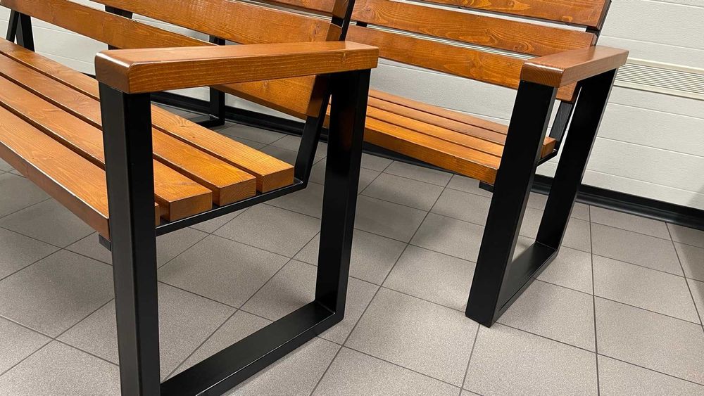 nowoczesna masywna ławka ogrodowa 3 osobowa nowa