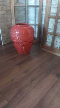 Duży wazon, czerwony