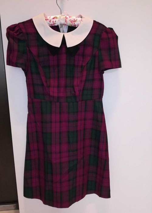 Sukienka w kratkę