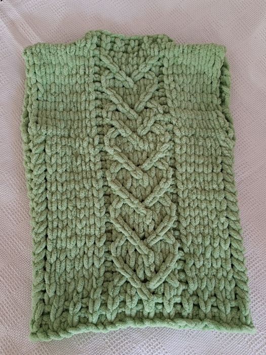 Плюшевий кардиган / В'язаний кардиган / В'язана жилетка