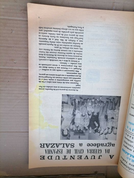 SALAZAR Suplemento Diário da Manhã 1968 Salazar e a Juventude Ultramar