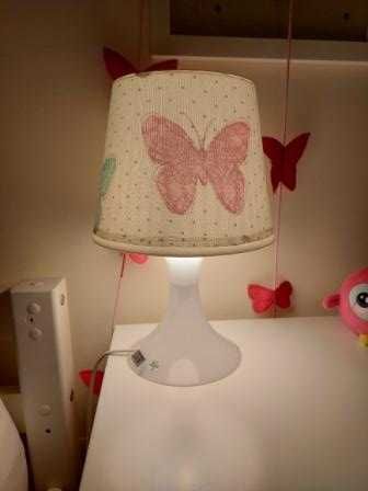 Colcha / capa de edredão e candeeiro de mesa