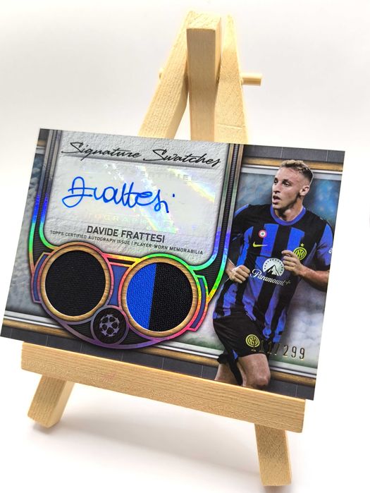 Karta Davide Frattesi Inter Topps Museum 23/24 Autograf Dual Koszulka