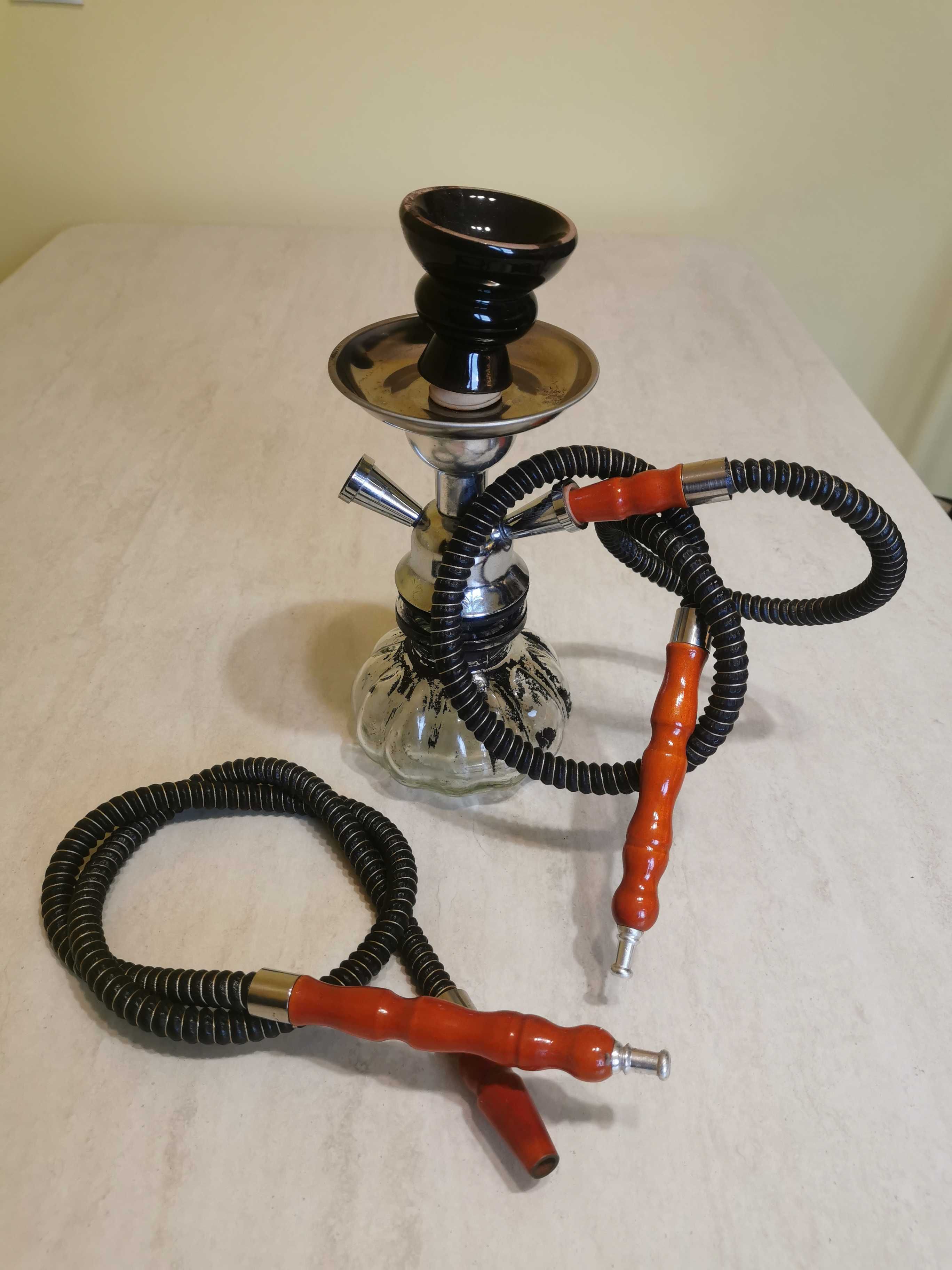 Shisha, fajka wodna, maławys. 20cm, 2 węże