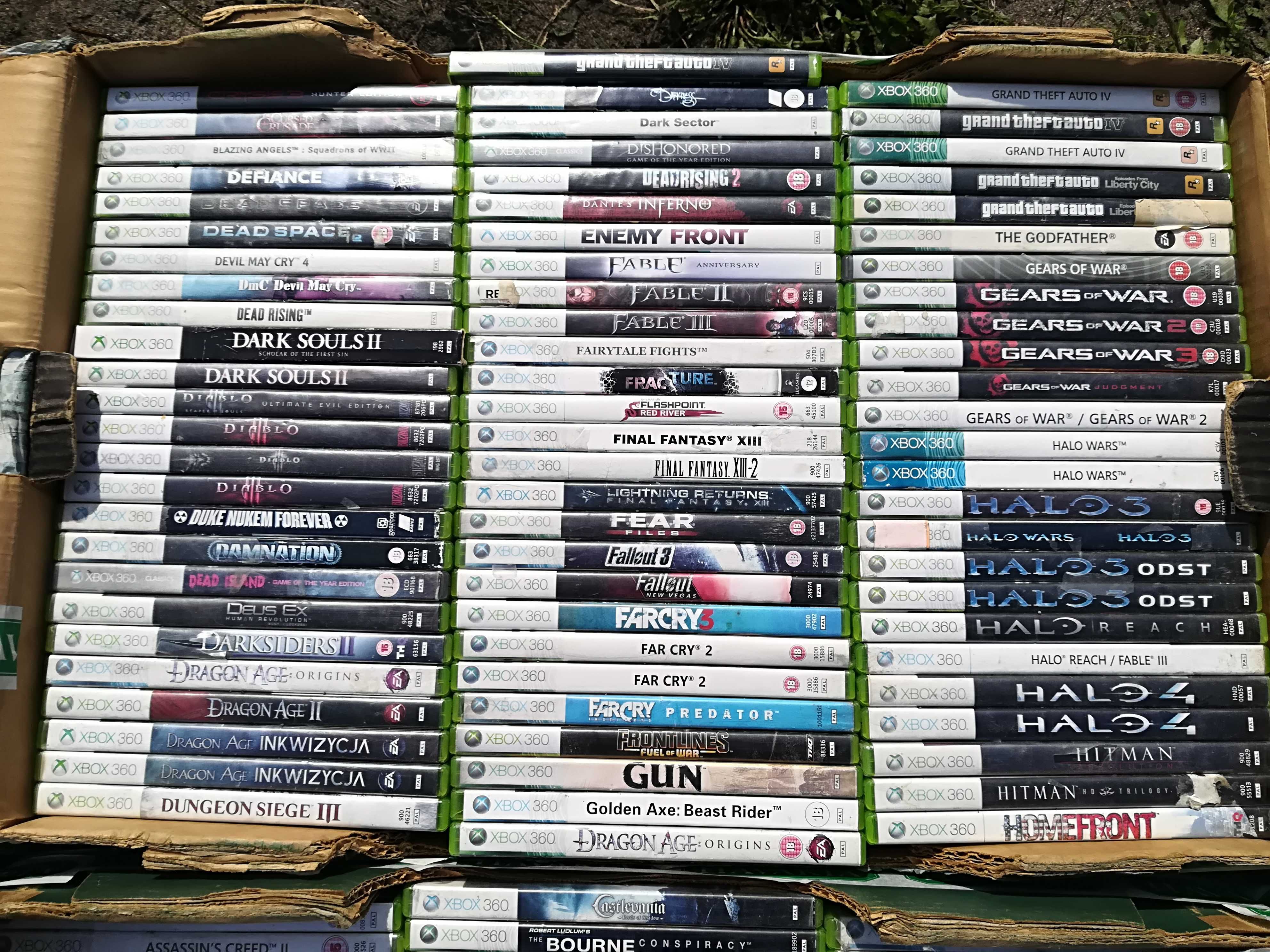 Konsola Xbox 360 250gb z kinect i gry karton oryginalny zestaw idealny