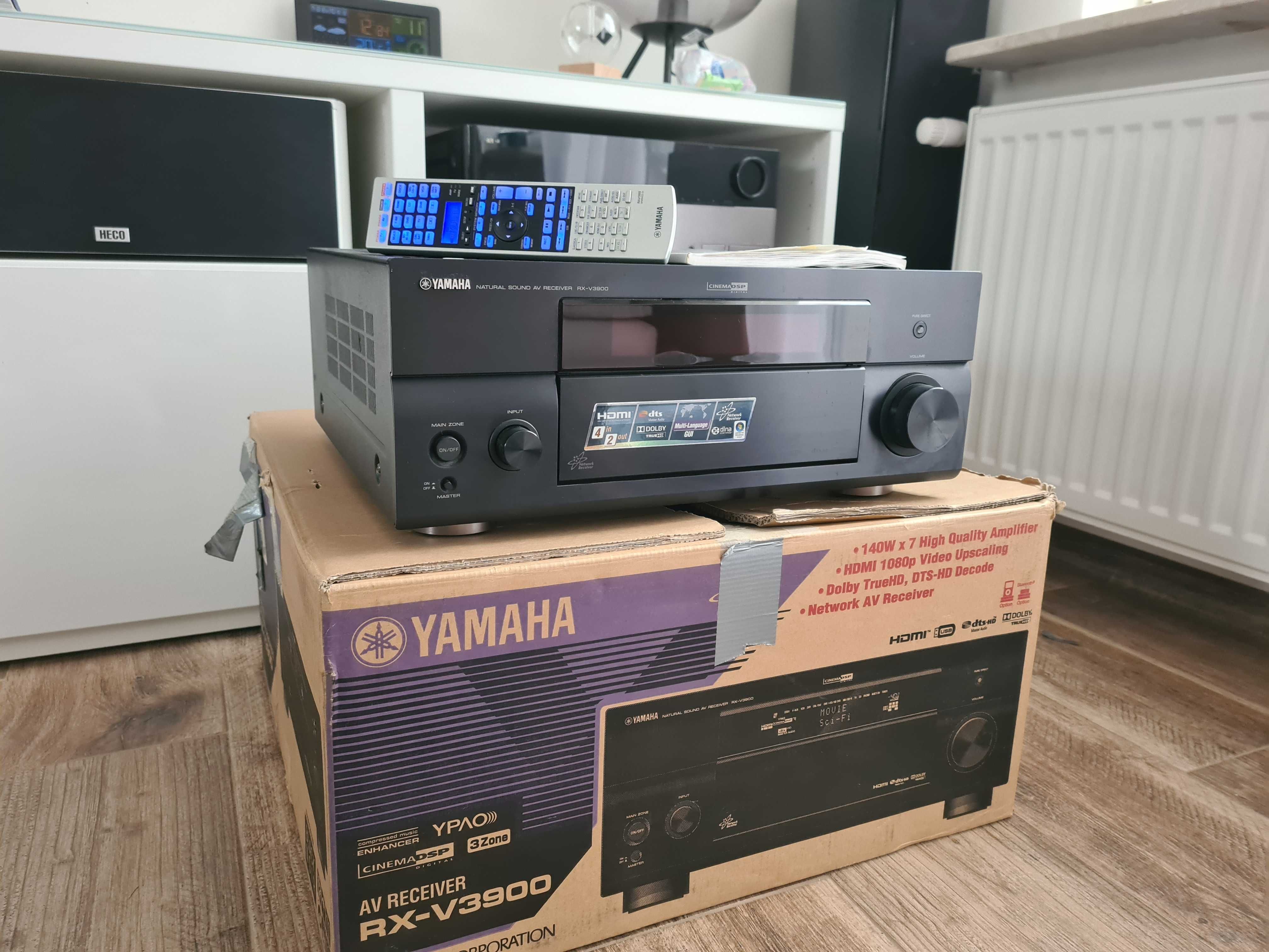 OKAZJA Amplituner Yamaha RX-V3900 7.1 kino domowe hdmi 140W 18kg