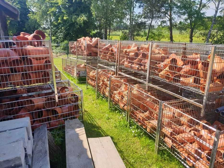 Ścianka skośna przepustu, bok, RESZKA, beton fi 300 i 400
