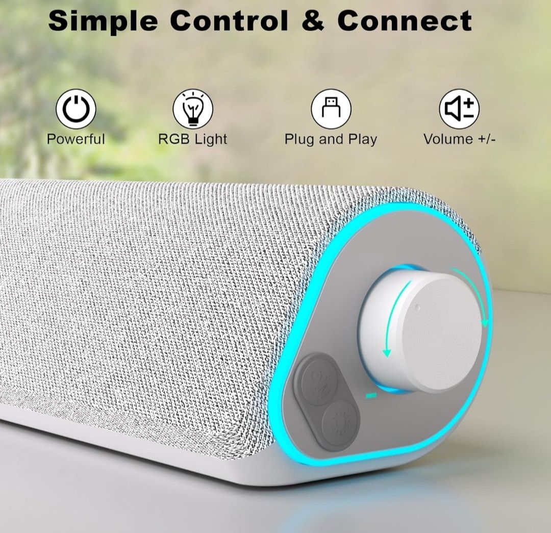 SOULION R50 Głośnik Bluetooth komputerowy - kolorowe światła