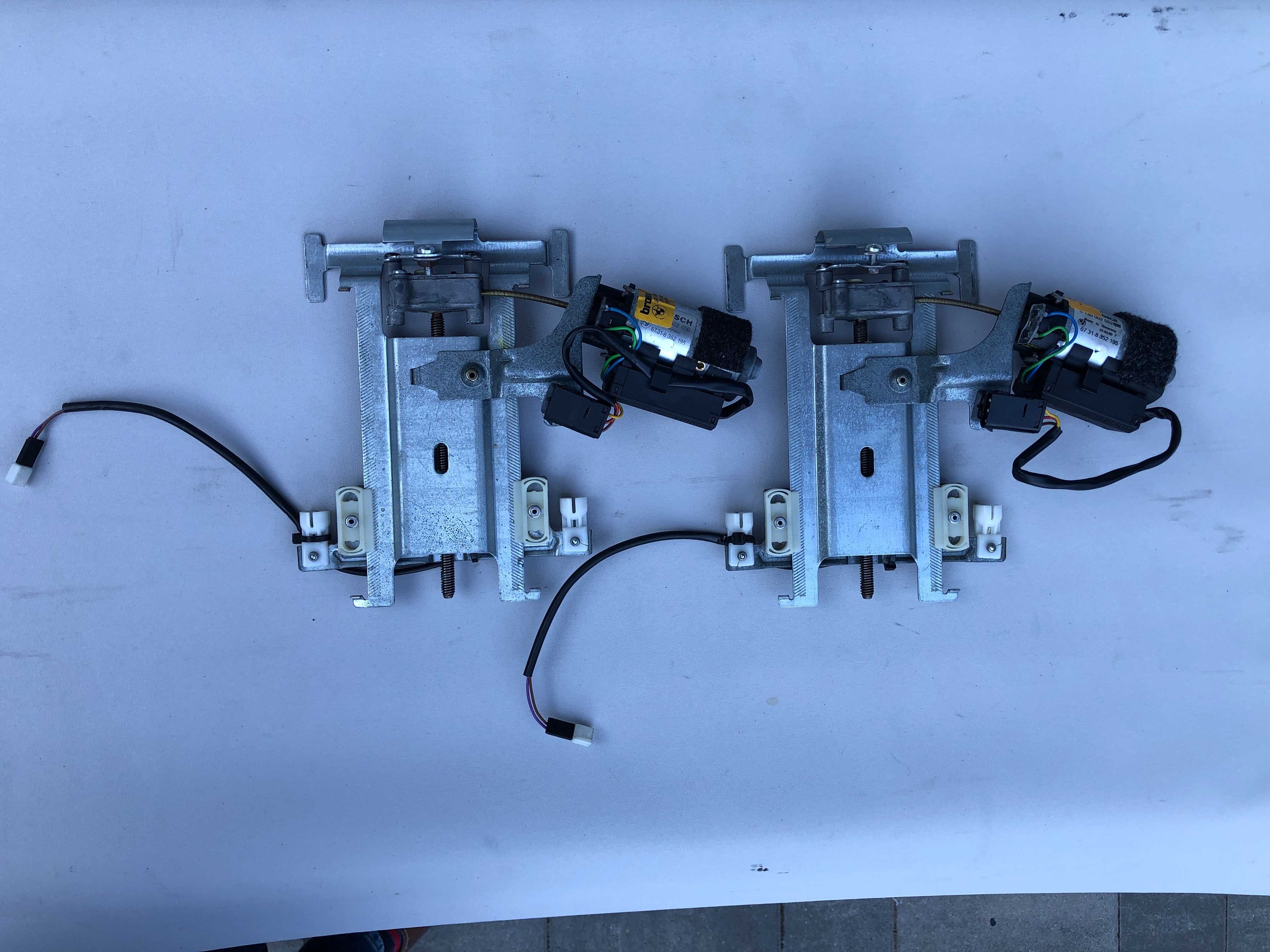 BMW E38 E39 mechanizmy podświetlanych lusterek w zagłówkach foteli