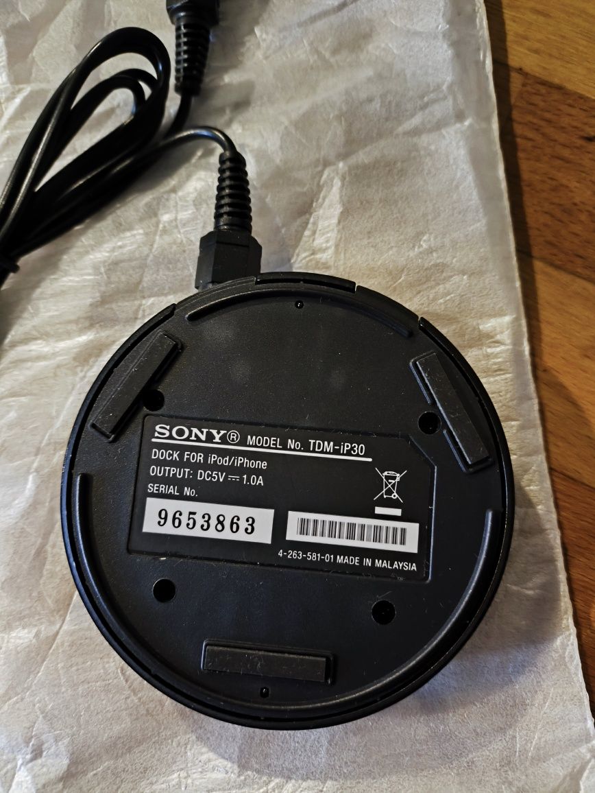 Sony stacja dokująca TDM-iP30 iPod/iPhone