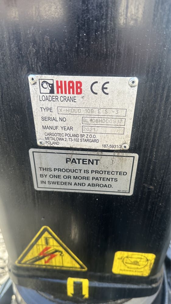Кран маніпулятор Hiab X-Hiduo 108