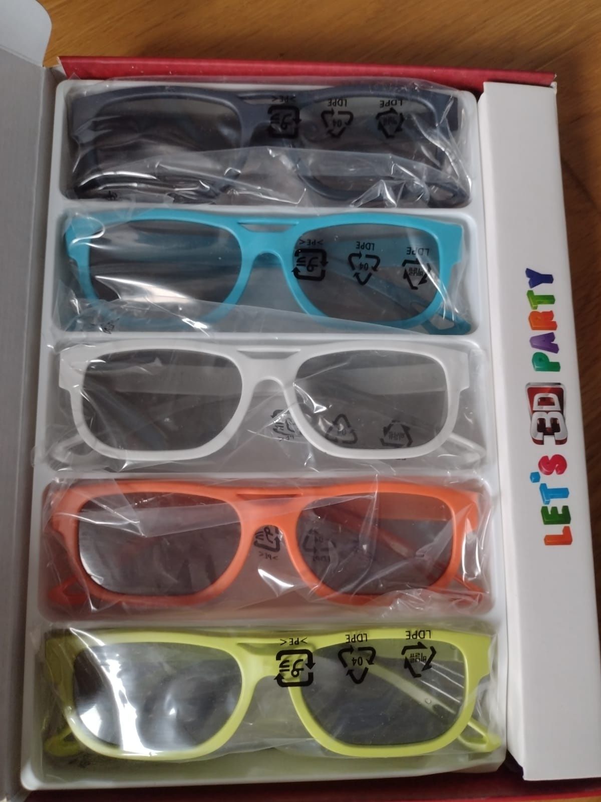 Okulary 3D LG Party pack 5 sztuk