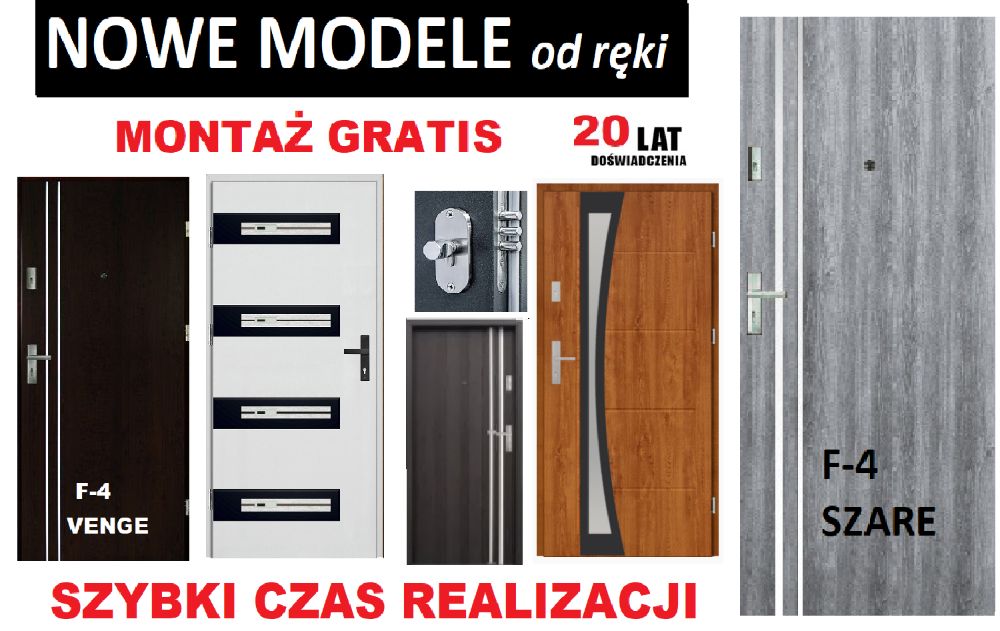 Drzwi ZEWNĘTRZNE z montażem do mieszkania wejściowe-wewnątrzklatkowe