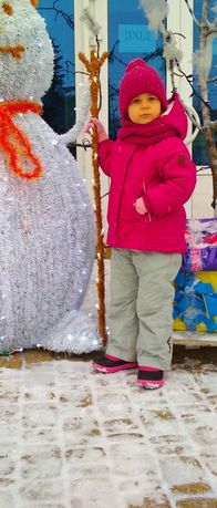 Зимняя термокуртка Reima размер 92+6 флисовая поддева в подарок