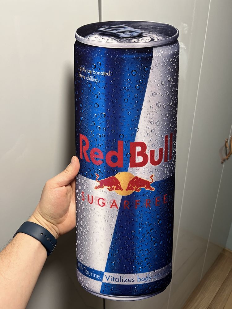 Duża naklejka 3D Red Bull