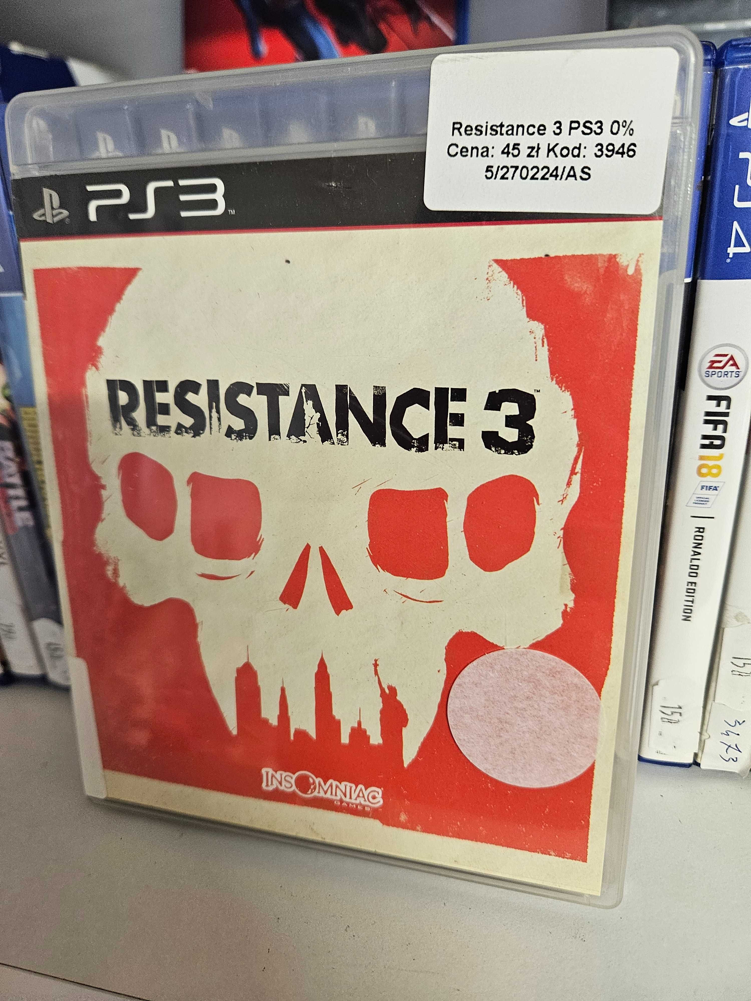 Resistance 3 PS3 - As Game & GSM - 3946