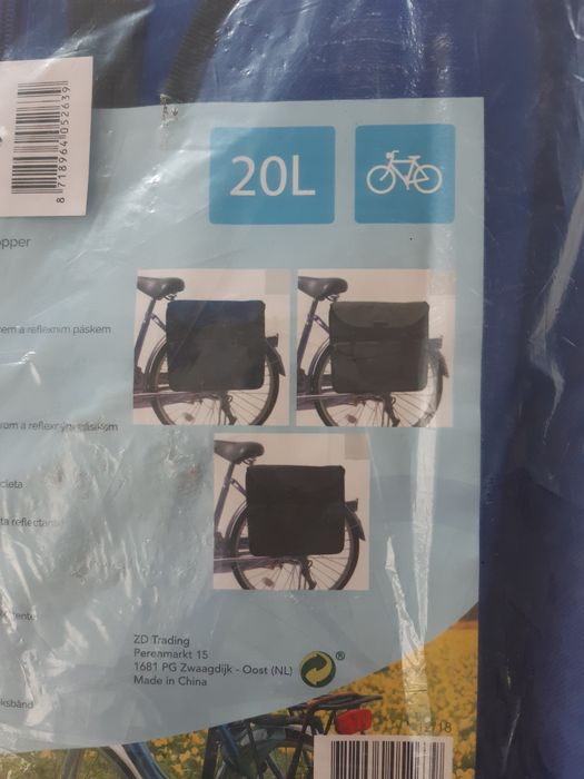 Torba rowerowa granat 20 L