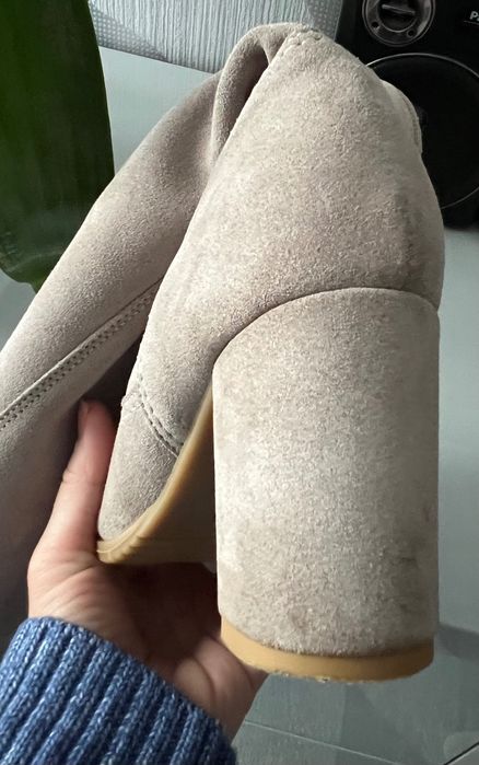 Kozaki damskie skórzane r. 38