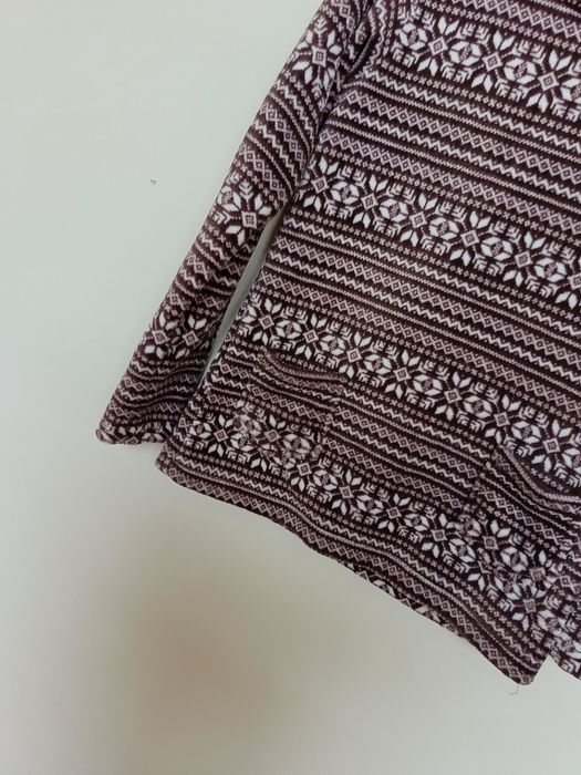 Ciepła bluza polarowa KEY XL we wzory norweskie
