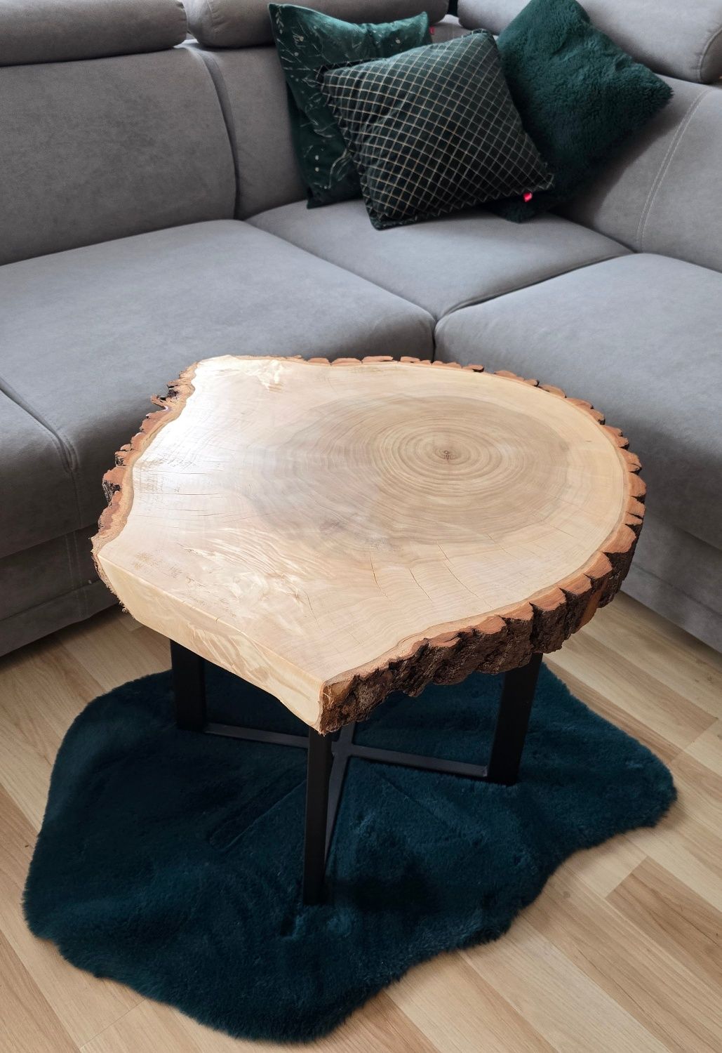 Stolik kawowy z dewna ! Stolik z plastra drewna! Stolik loft! Stół lof