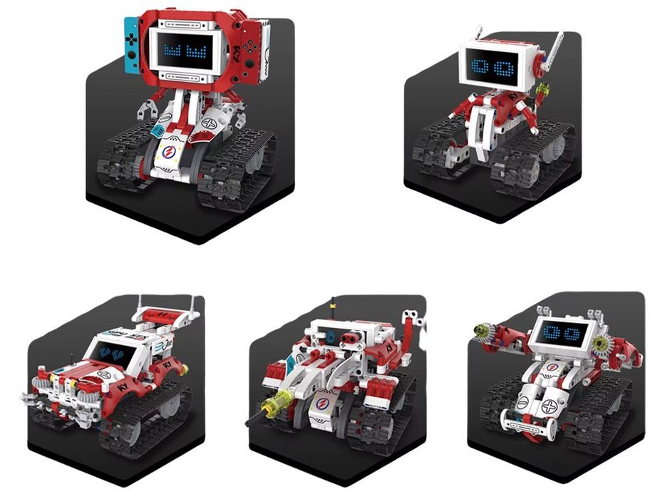 Klocki Techniczne Robots Pro 5w1 Zestaw z Pilotem i Ekranem LED