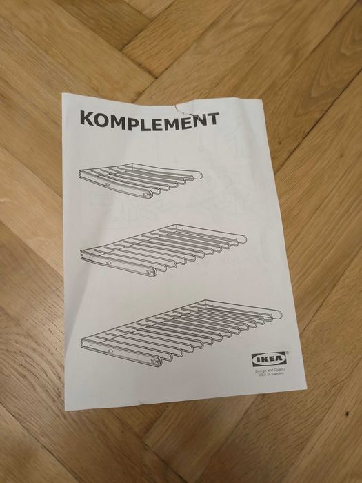 IKEA Wieszak na spodnie do Szafy PAX 100CM ( Nowy rozpakowany )