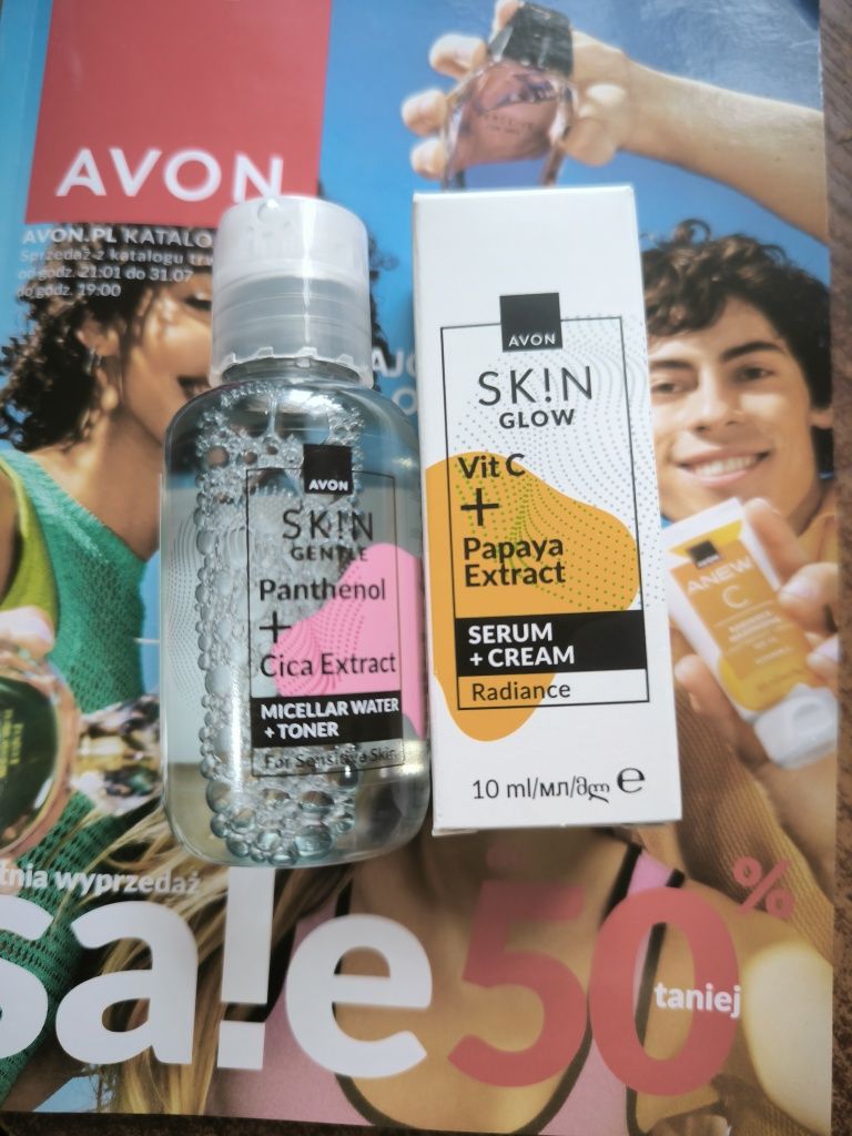 Zestaw 12 kosmetyków Avon + gratis