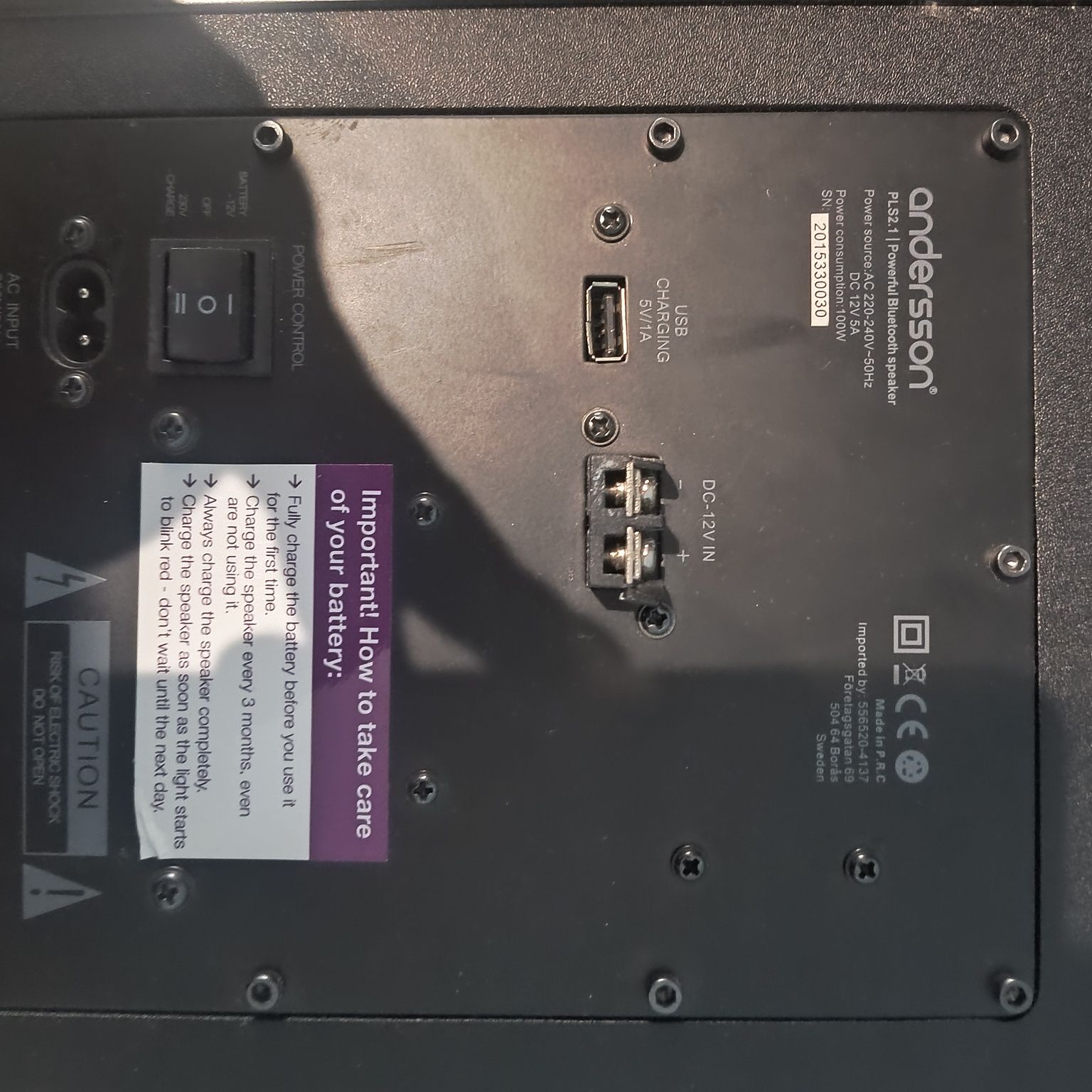 Głośnik Bluetooth Andersson PLS 2.1 USB AUX