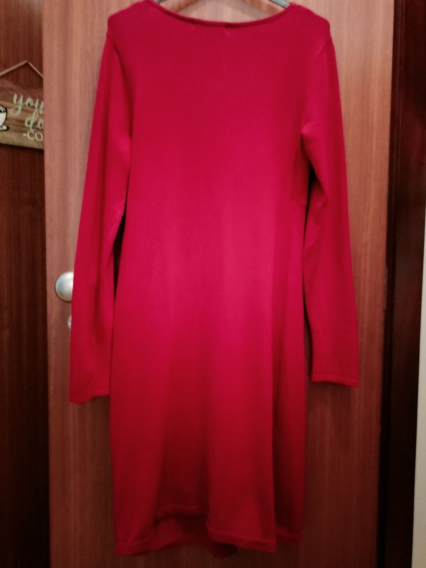 Vestido de inverno vermelho Quebramar M/Novo