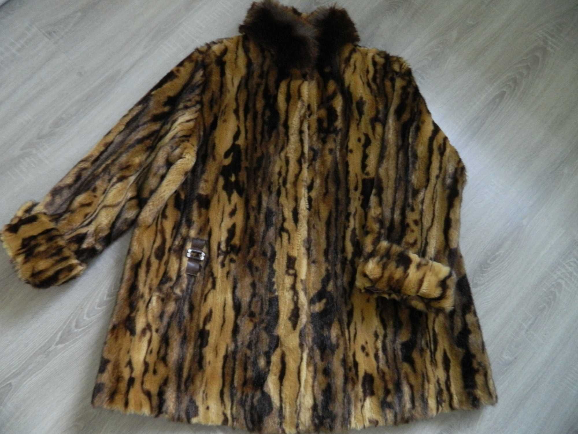 Eleganckie futro sztuczne XXL