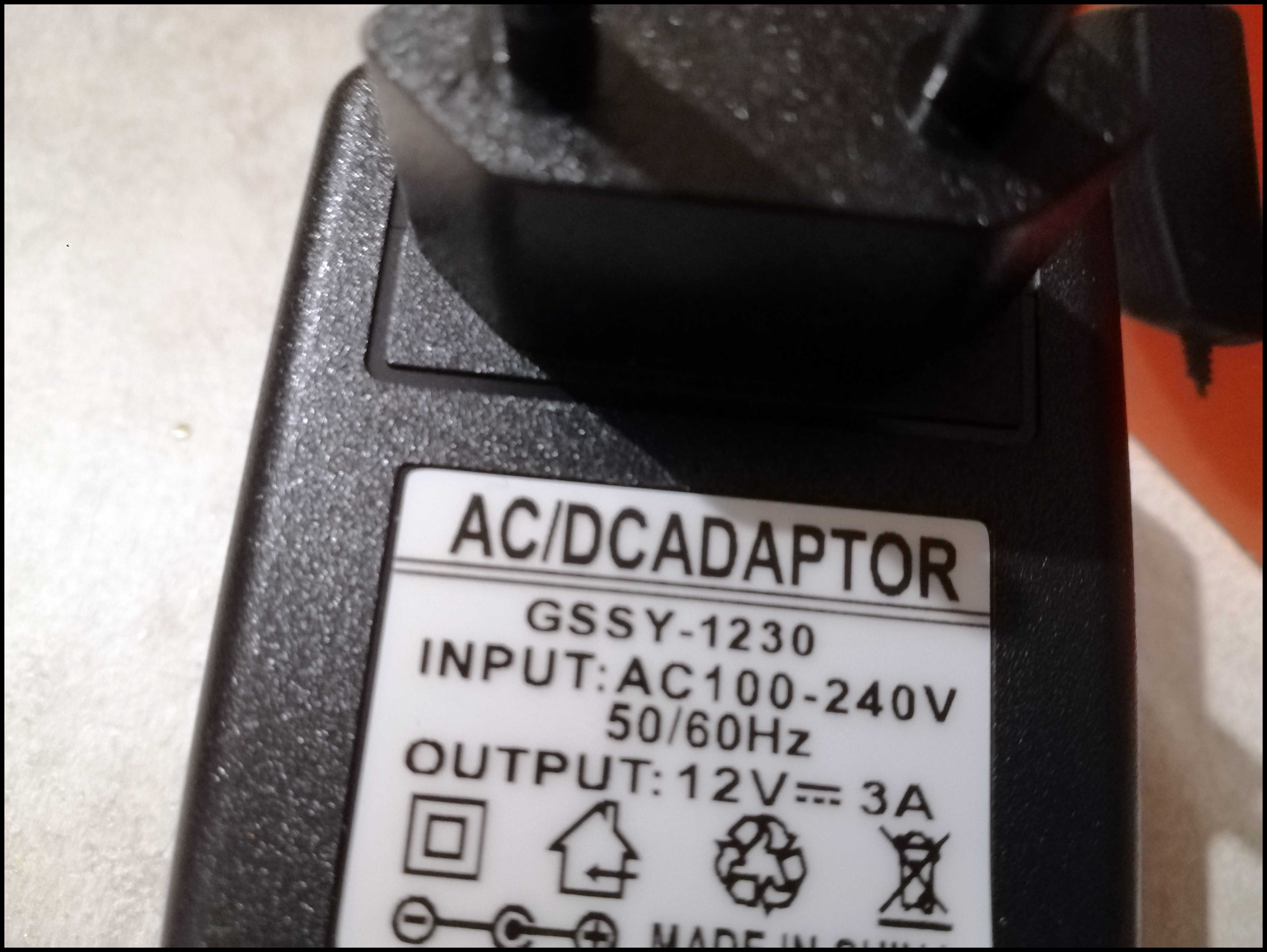 Блок питания DC 12v 3A PL зарядка лента камера сигнализац 5.5 2.5