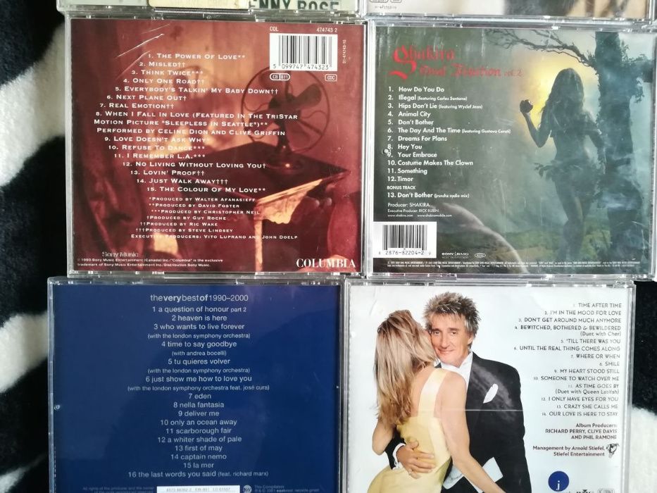 Conjunto 8 CDs varios artistas Beyonce Rod Steart Sheryl Crow