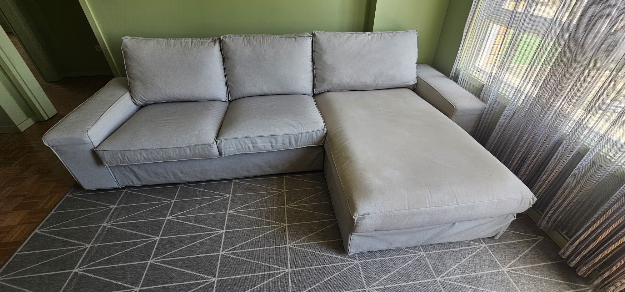 Sofa Ikea Kivic 3 lugares c/chaise longue