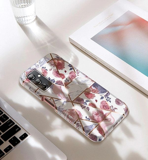 Etui z Szybką Velar Braders do Samsung Galaxy A14/4g / 5g Marble